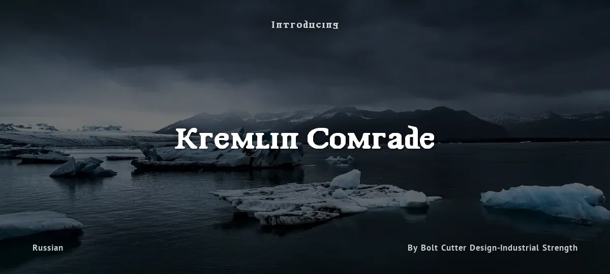 Kremlin Comrade font preview