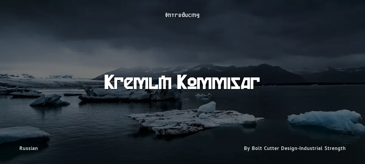 Kremlin Kommisar font preview
