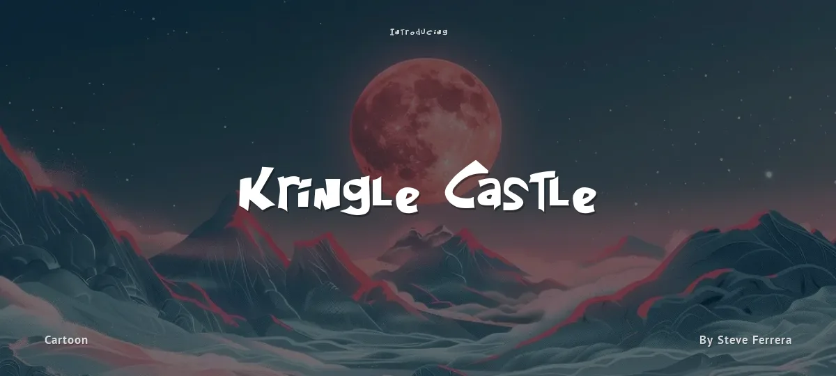 Kringle Castle font preview