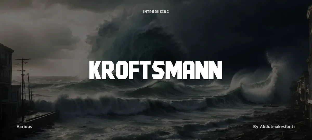Kroftsmann font preview