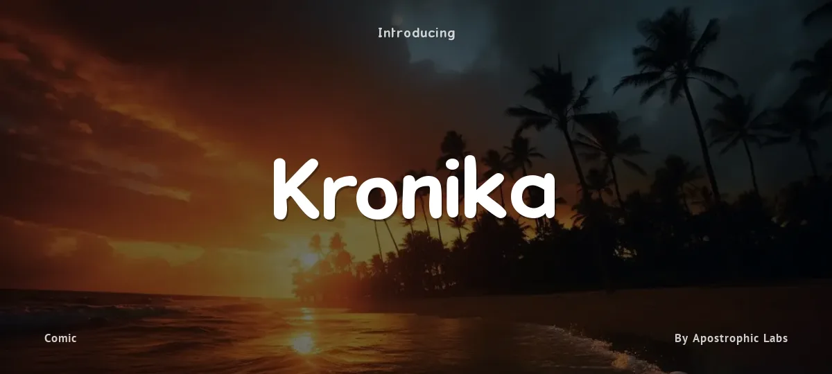 Kronika font preview