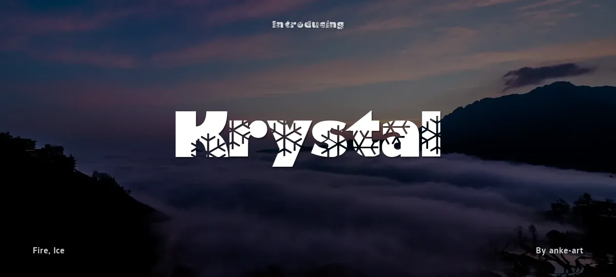 Krystal font preview