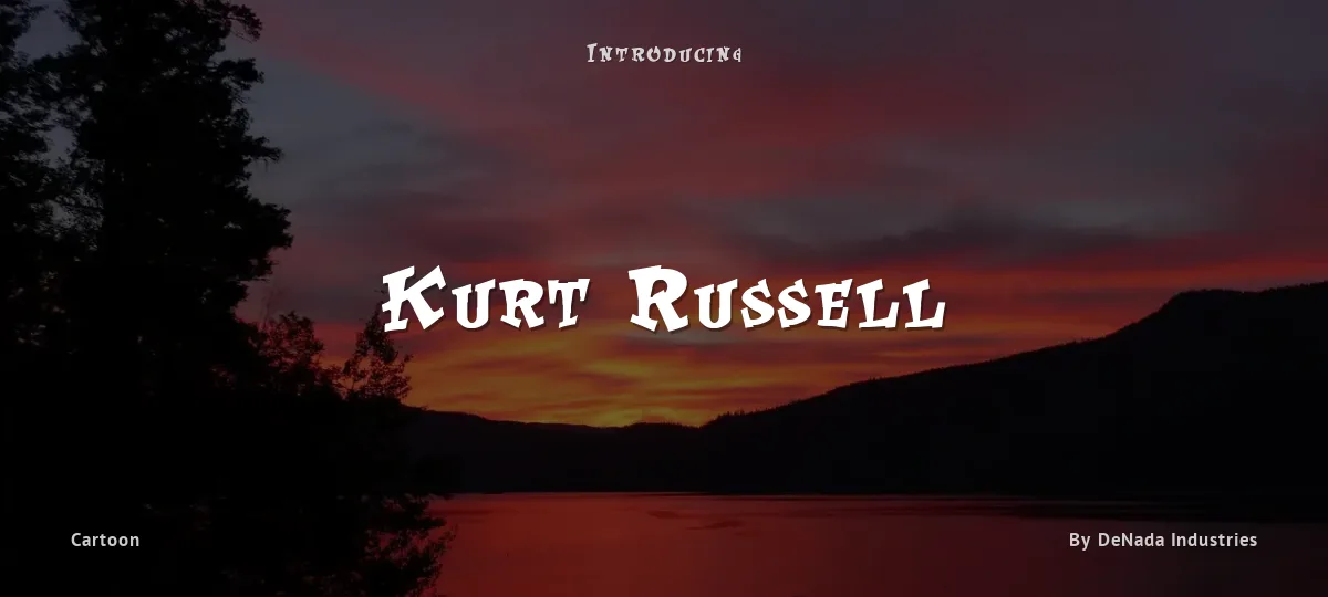 Kurt Russell font preview