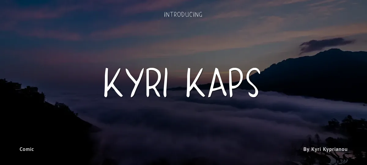 Kyri Kaps font preview