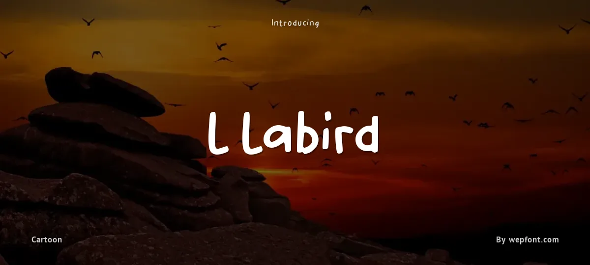 L Labird font preview