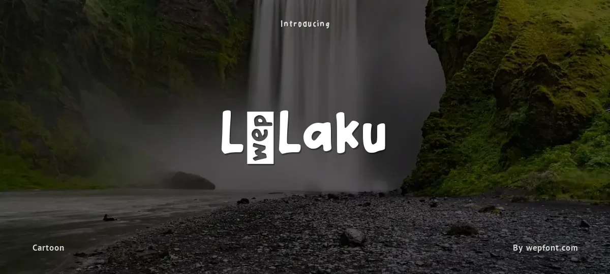 L Laku font preview
