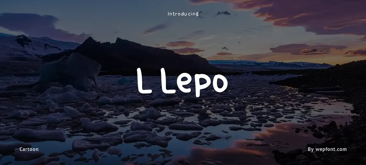 L Lepo font preview