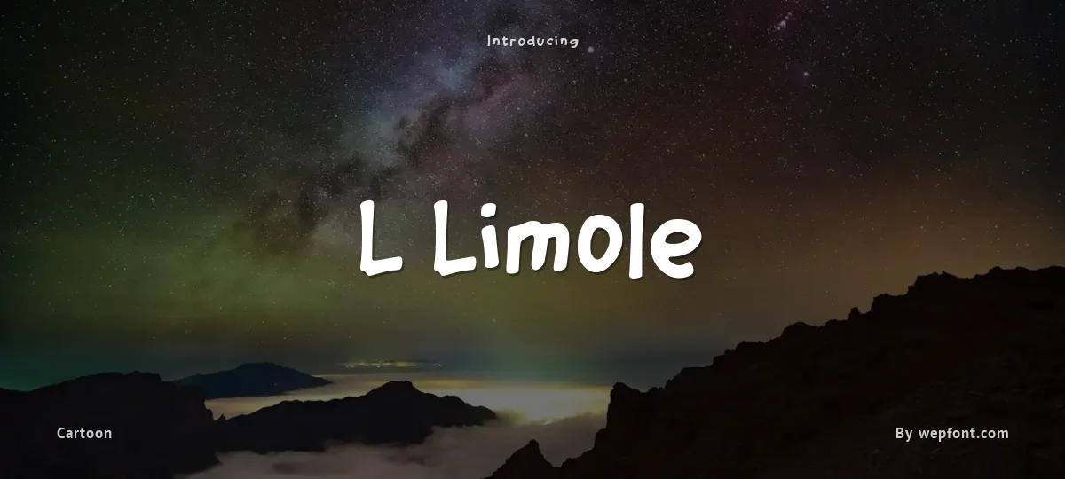 L Limole font preview