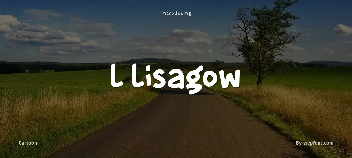L Lisagow font preview