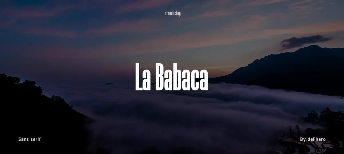 La Babaca font preview