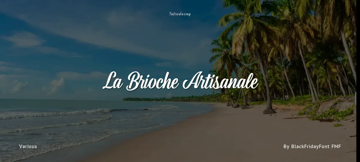 La Brioche Artisanale font preview
