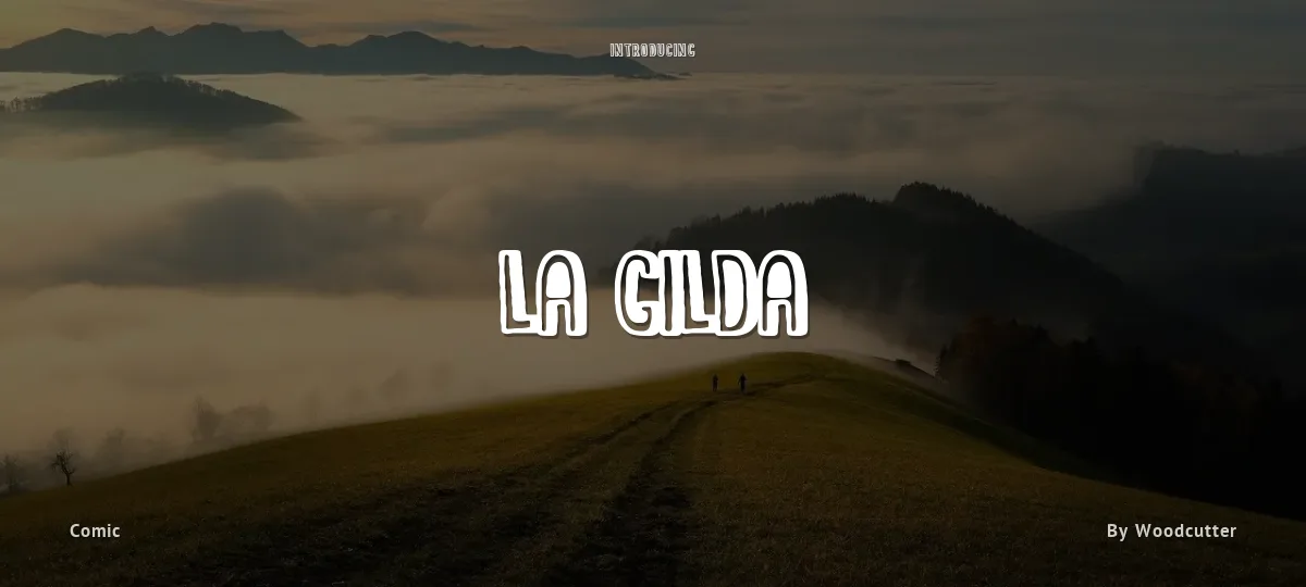 La Gilda font preview