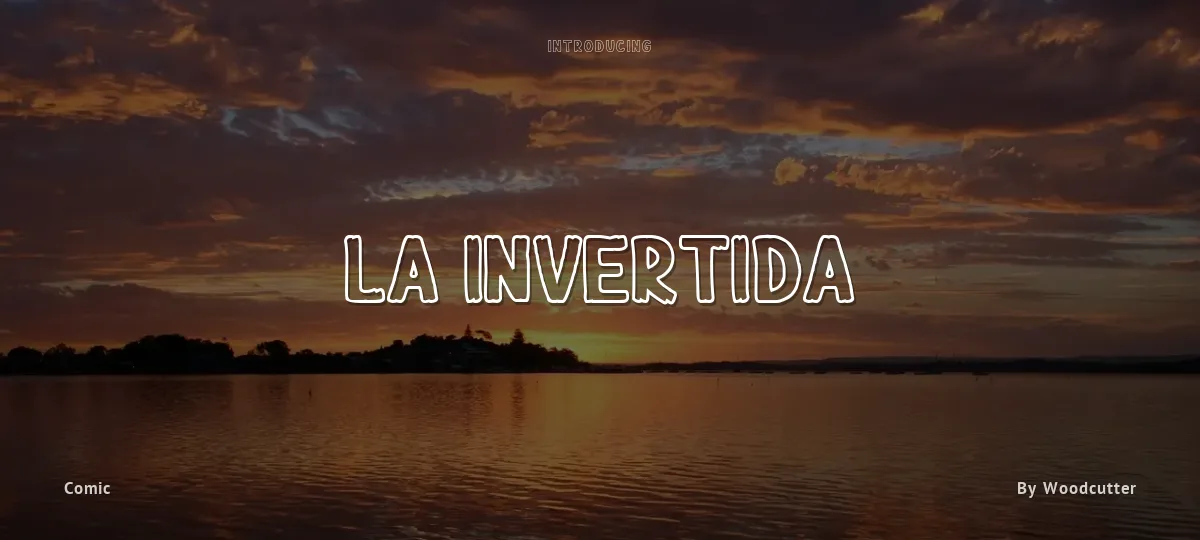 La Invertida font preview