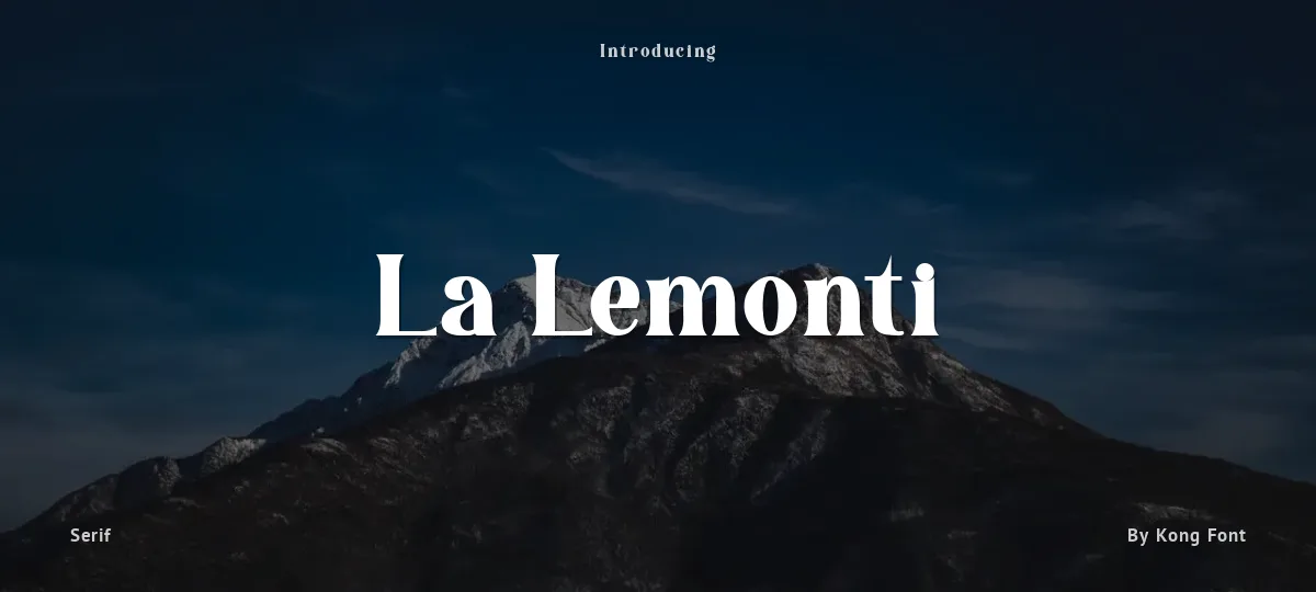 La Lemonti font preview