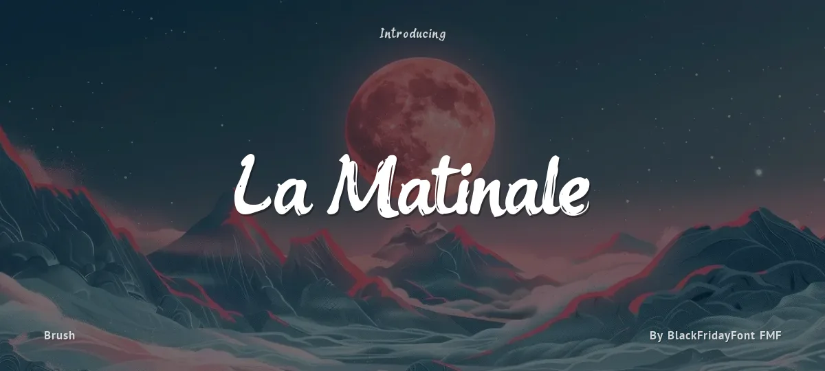La Matinale font preview