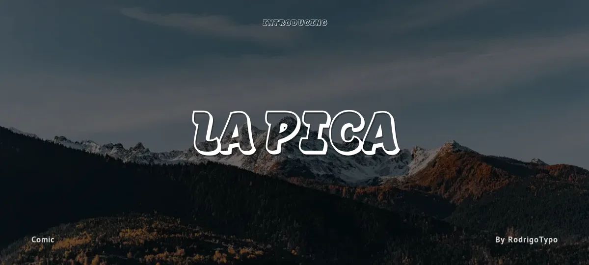 La Pica font preview