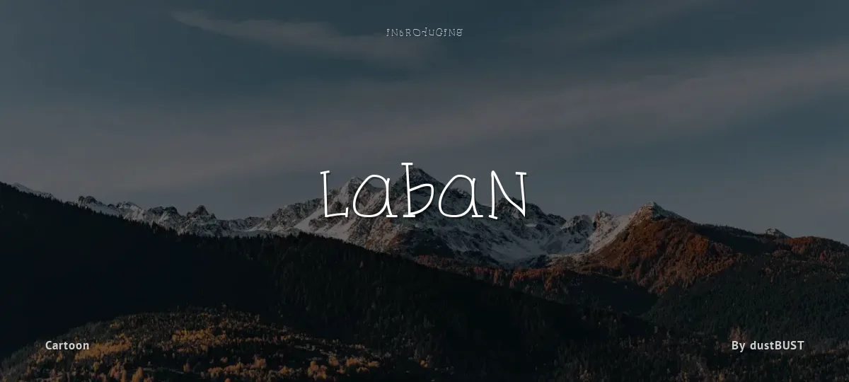 Laban font preview