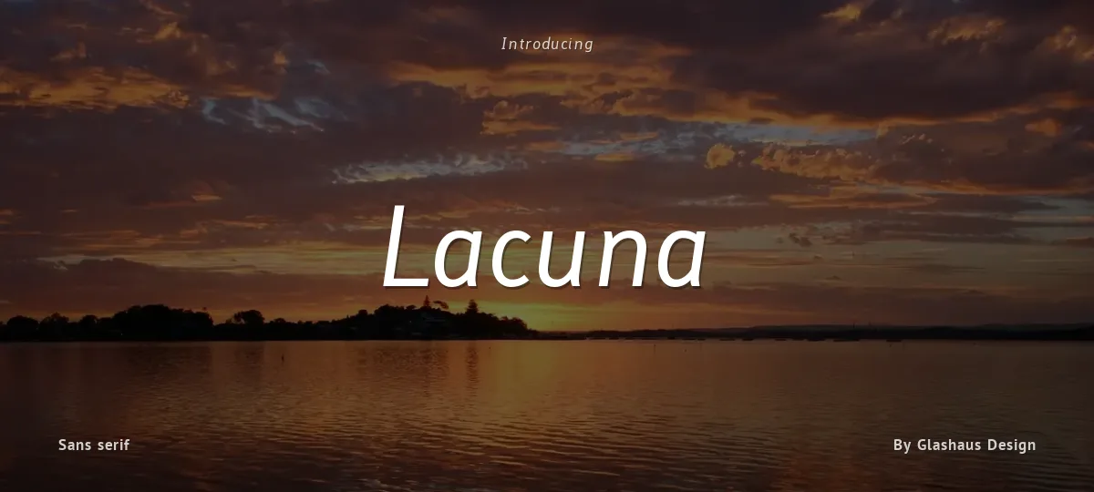 Lacuna font preview