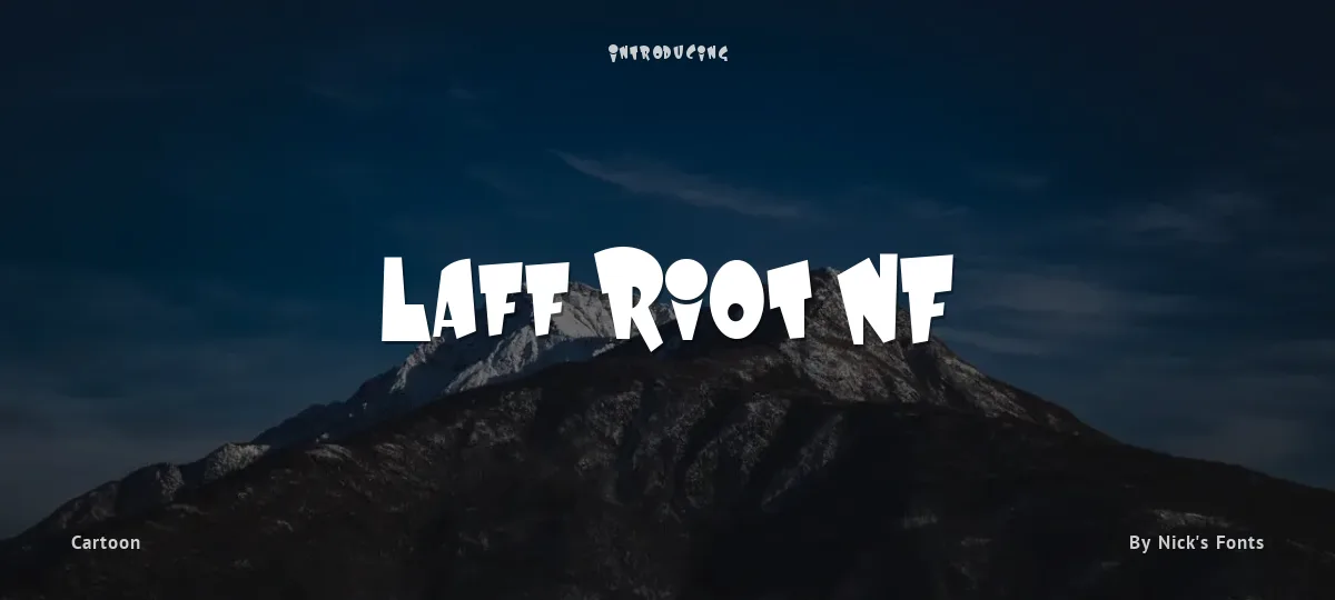 Laff Riot NF font preview