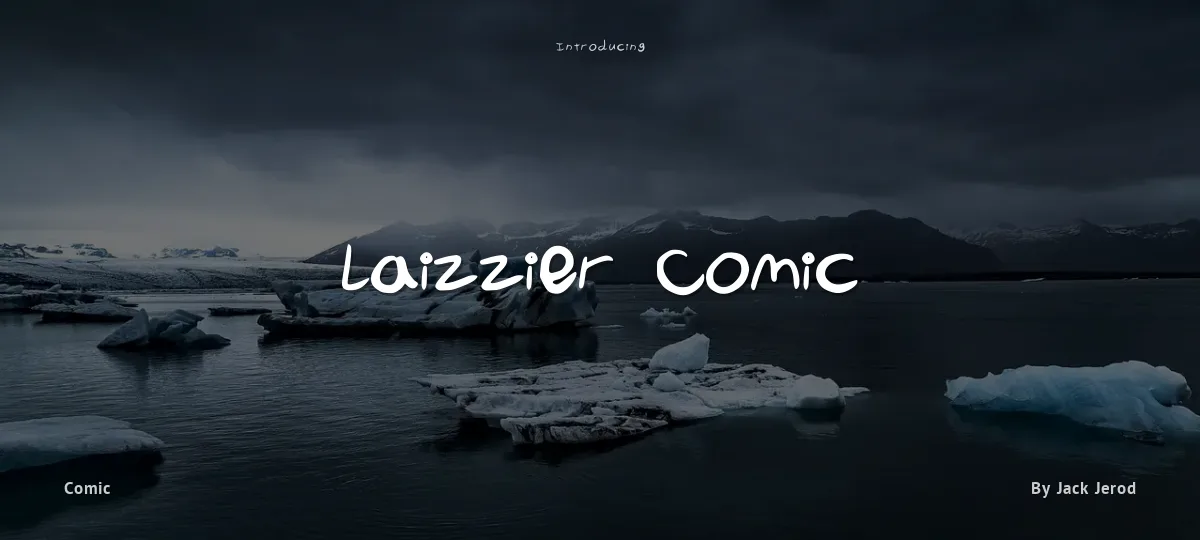 Laizzier Comic font preview