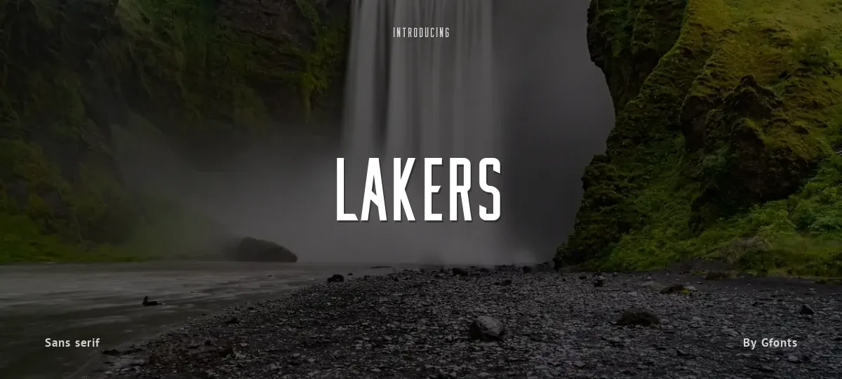 Lakers font preview