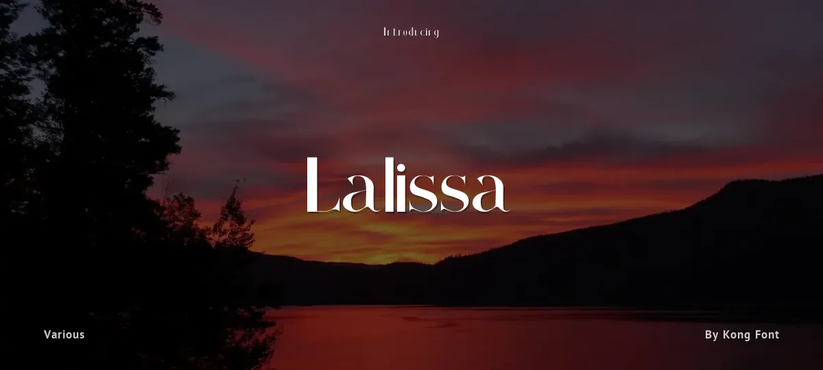 Lalissa font preview