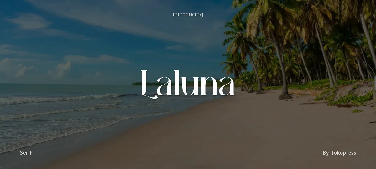 Laluna font preview