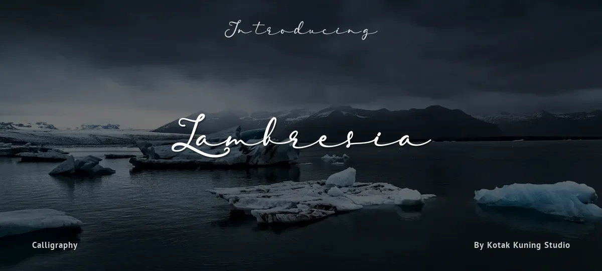 Lambresia font preview
