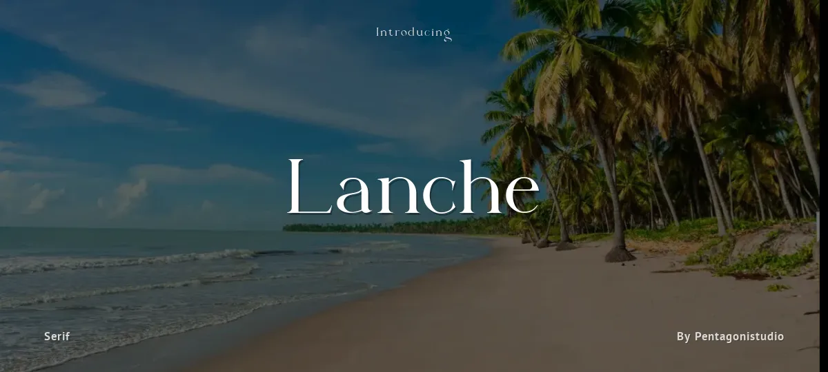 Lanche font preview