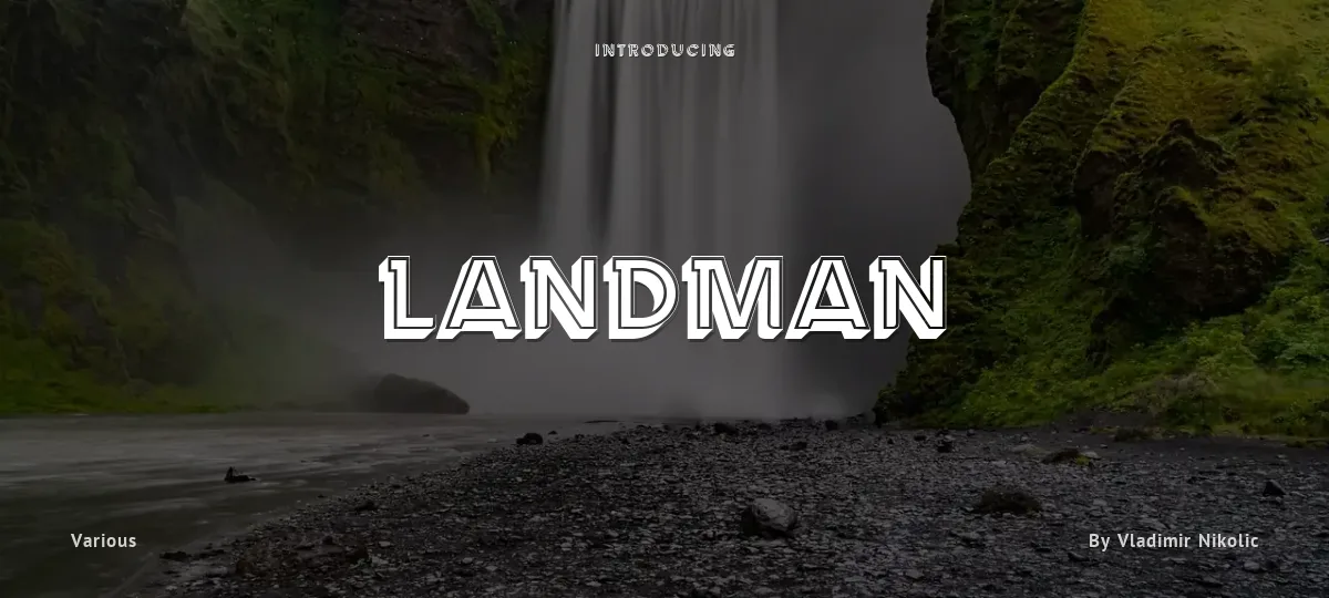 Landman font preview