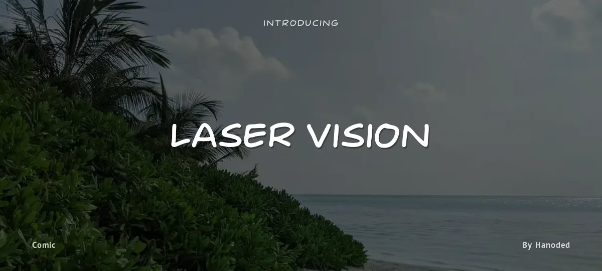 Laser Vision font preview