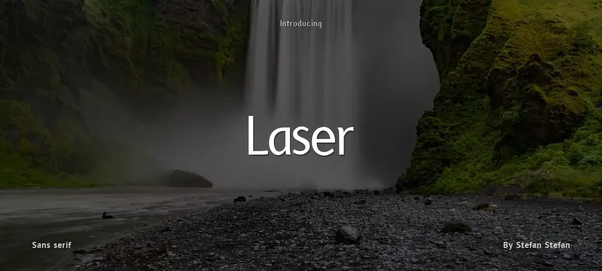 Laser font preview