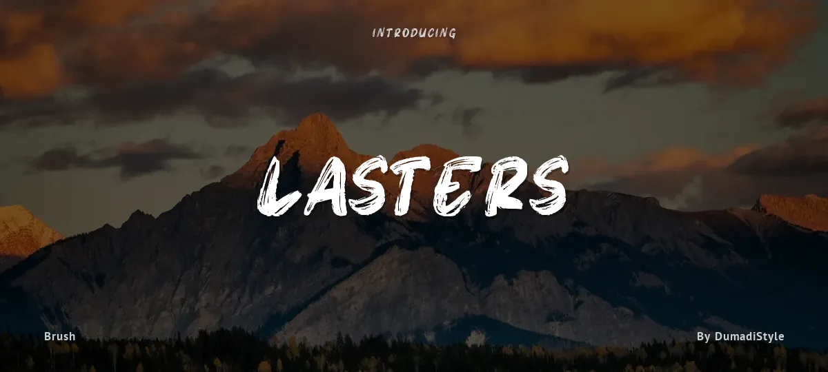 Lasters font preview