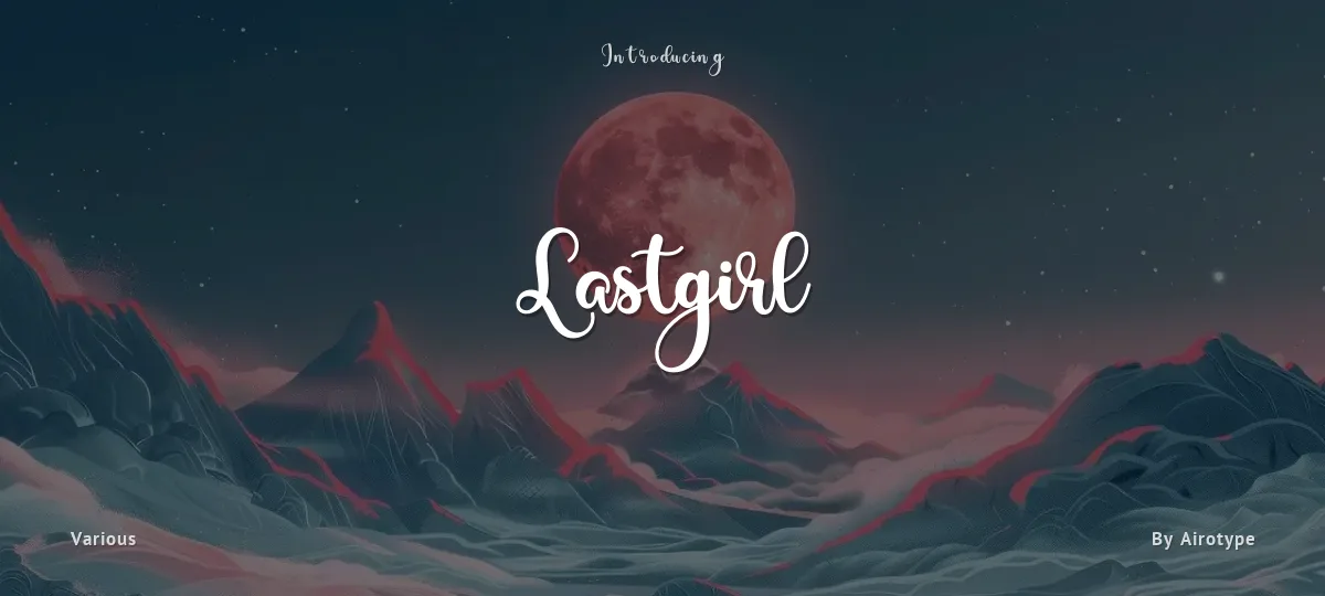 Lastgirl font preview