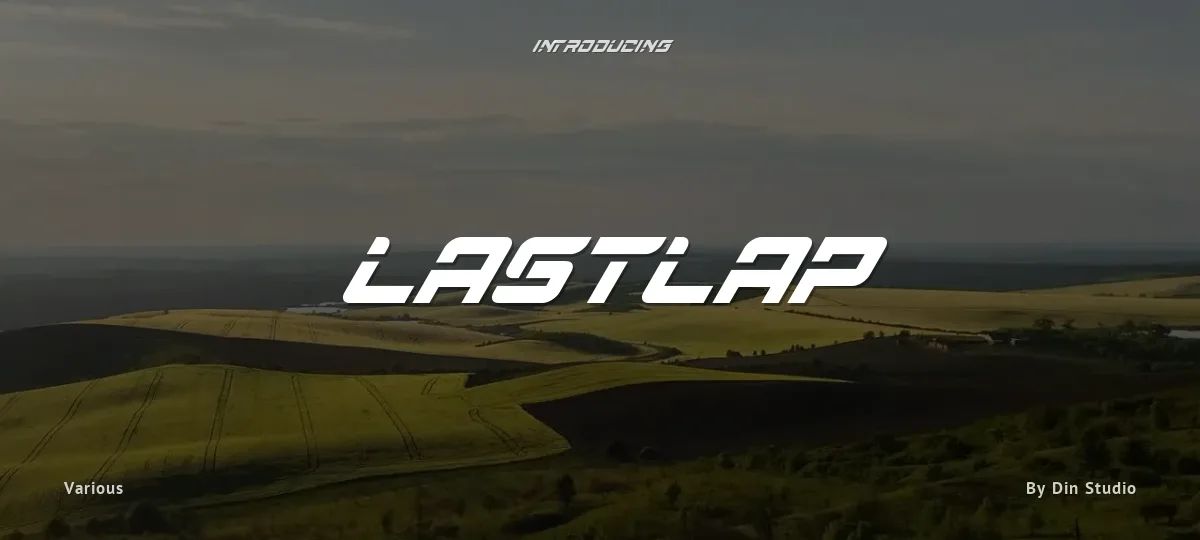 Lastlap font preview