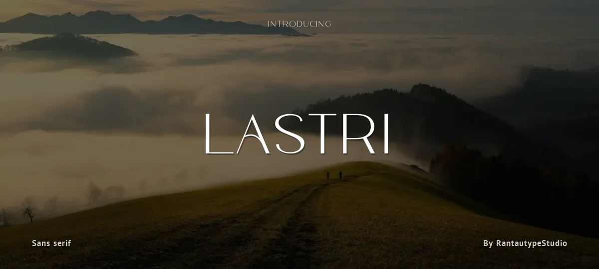 Lastri font preview