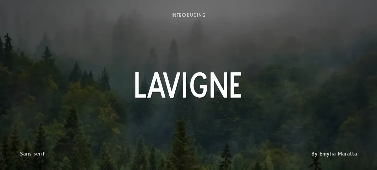 Lavigne font preview