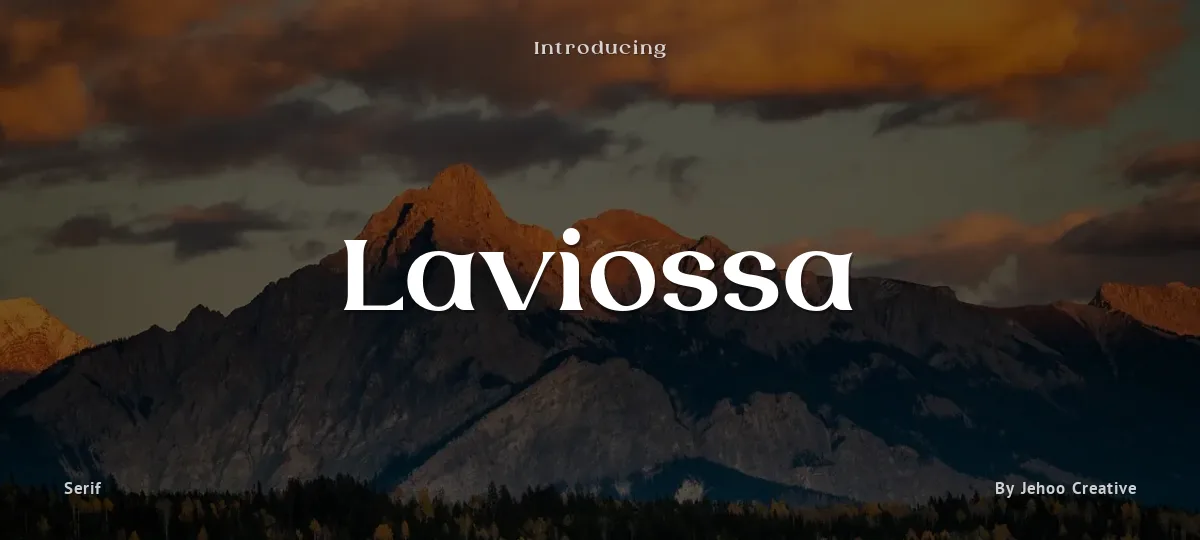 Laviossa font preview