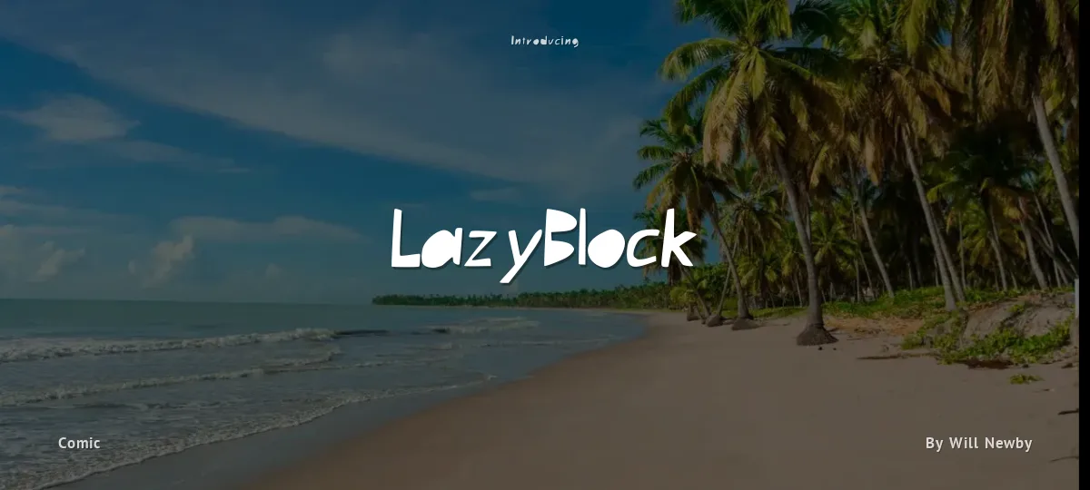 LazyBlock font preview