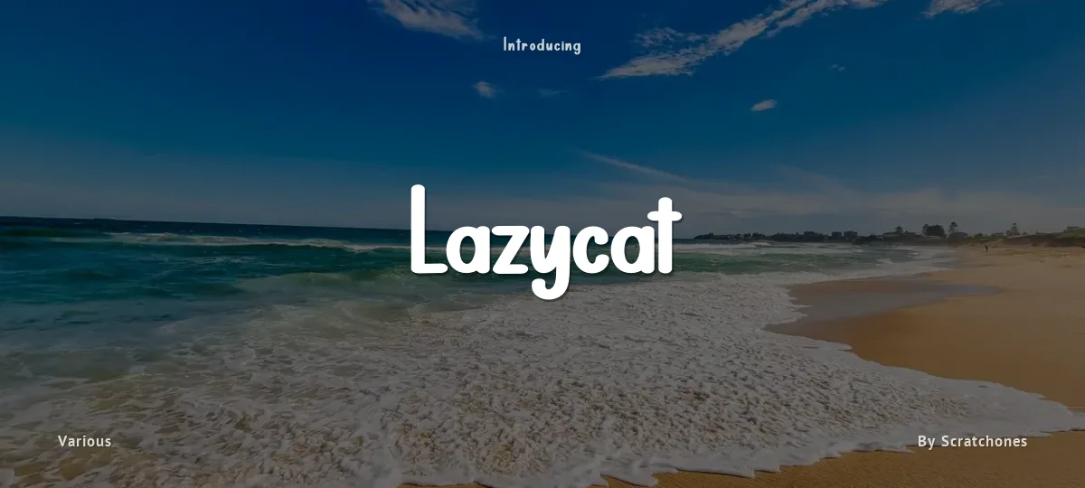 Lazycat font preview