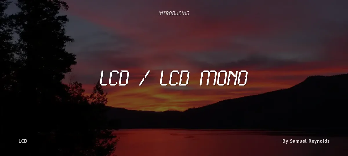 LCD / LCD Mono font preview