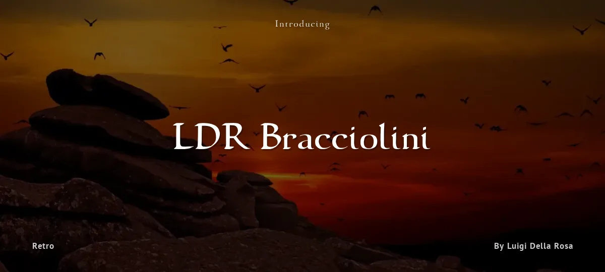 LDR Bracciolini font preview