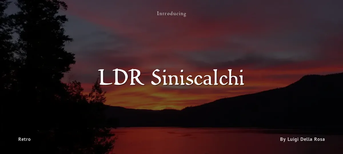LDR Siniscalchi font preview