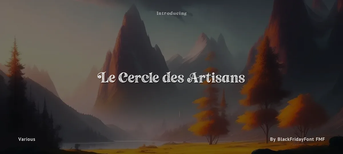 Le Cercle des Artisans font preview