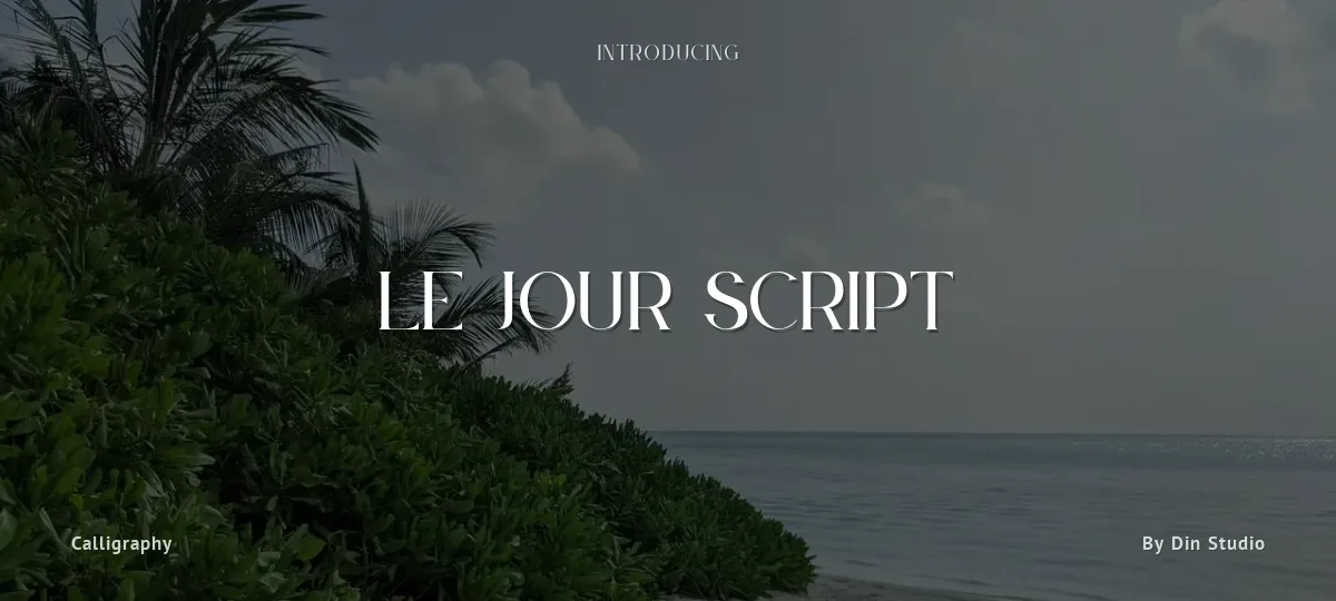 Le Jour Script font preview