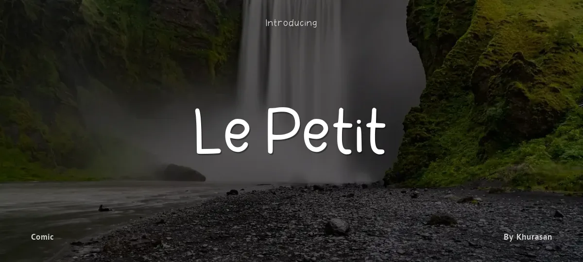Le Petit font preview