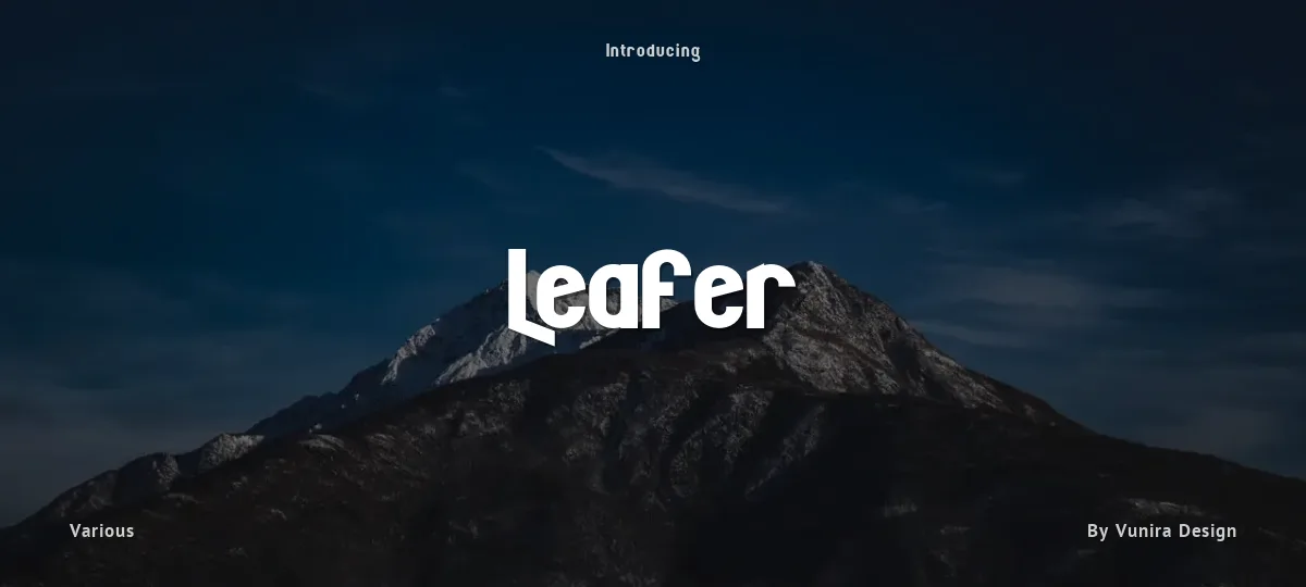 Leafer font preview