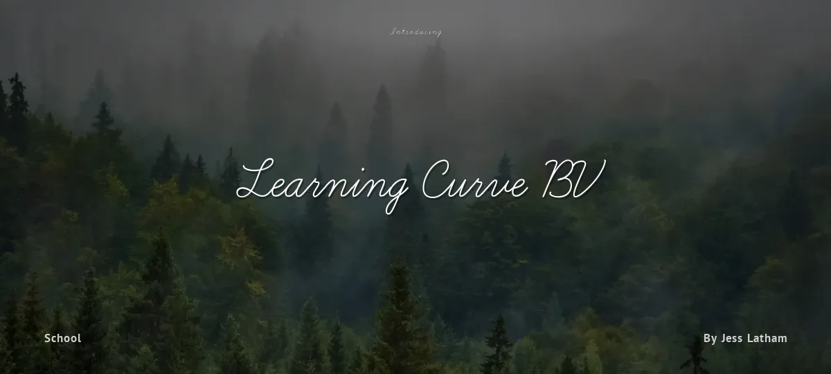 Learning Curve BV font preview