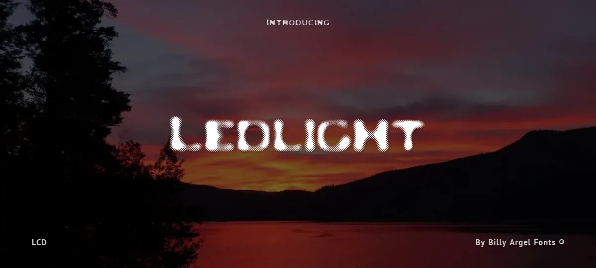 Ledlight font preview