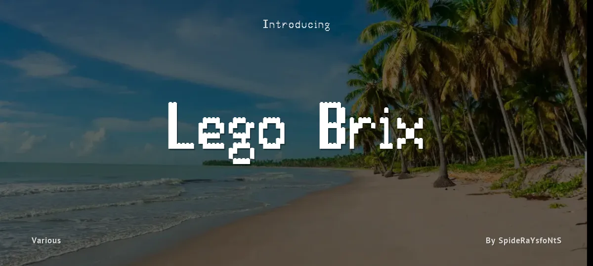 Lego Brix font preview